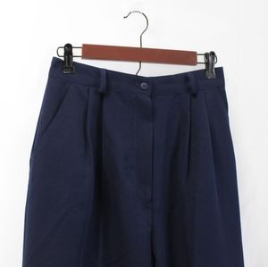 💜VTG💜High Waist Navy Pleat Front Trouser